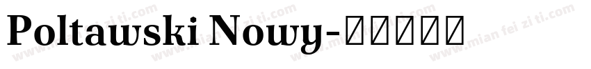 Poltawski Nowy字体转换